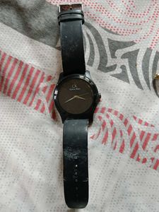 Black Strap Watch