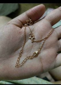 Rose Gold Star Crossed Lovers Necklace Silver 925