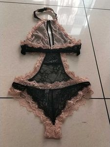 S Lace Teddy Lingerie(Adore Me)