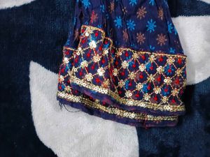 neavy Blue suit with dupatta