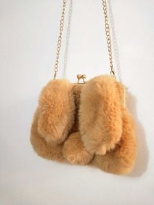 Faux Fur Bunny Clutch