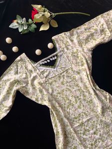 Floral Print Kurta