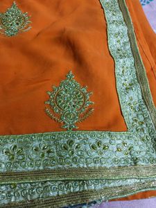 Sequence Work Beautiful Saree