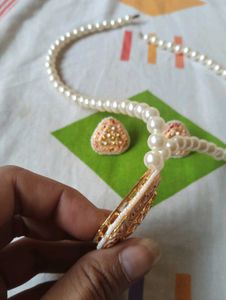 Pearl Necklace &amp; Earring Set