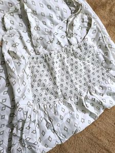 Cute Diamond Print Sundress