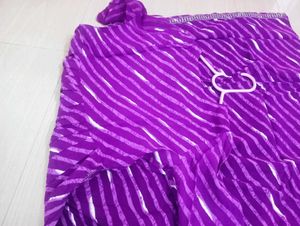 New Purple 💜 Embroidery Work Kurti