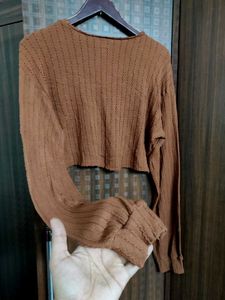 SALE 🛍️ Shein Brown Crop Top