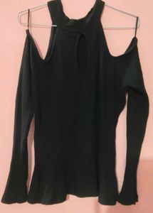 Black Off Shoulder Top