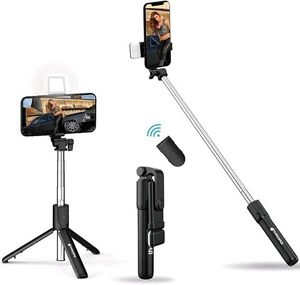 Selfie Stick with Light and wireless remote