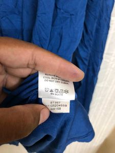 Sport-Tek Blue Long Sleeve Zip T Shirt