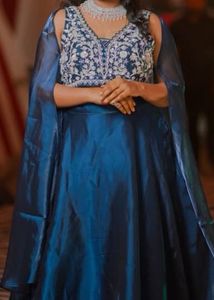 Embroidered Blue lehanga set