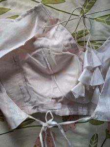 White backless Blouse