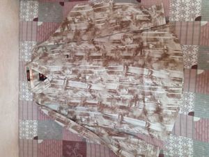 Patterned Button-Down Shirt