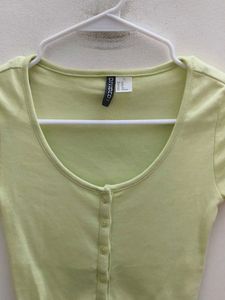 Cute Green Crop Top