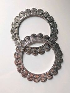 Navratri Silver Oxidised Bangles