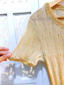 Sunbean Metalic Fitted Top A