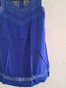 Navy Blue Sleeveless Top
