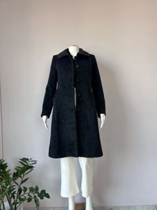 Dark Grey Fur Collar Coat