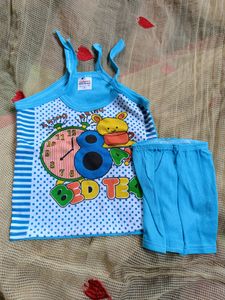 Baby Dress Cotton Blue