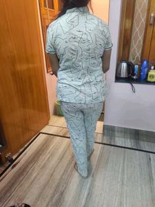 Pure Cotton Night Suit For Women Nd Girl