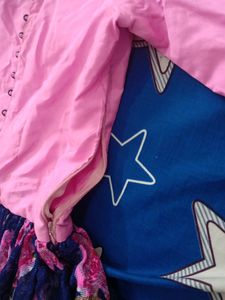 Pink And Blue Gown😍