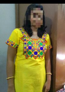 Embroidered Yellow Kurta