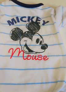 5 Combo Mickey Mouse Striped Baby Bodysuit
