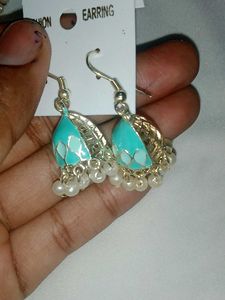 Enamel Jhumka Earrings