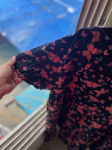Plus Size butter Fly Dress