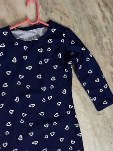 Heart Print Bodycon Dress