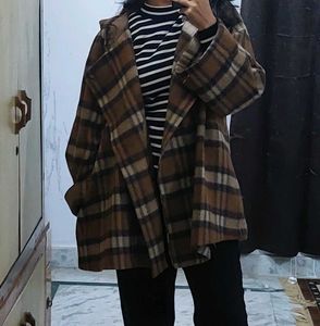 Oversized Jacket With A Hoodie