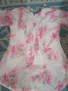 Floral Print Tunic Top