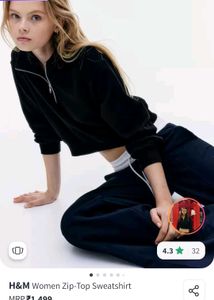H&amp;M Woman Comfortable Crop Sweatshirt