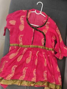 Cute Pink &amp; Green Salwar Suit