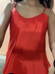 Red Strapped Party Top