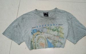 Y2k Cropped Oversized Tshirt