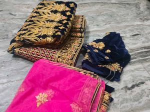 Bloosume  Blue 💙 Embroidered Lehenga Chunni♥️🌹