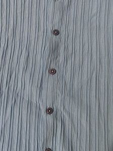 Brand New Blue Textured Shirt By Campus Sutra