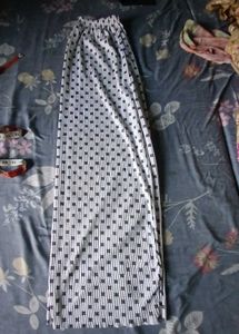 White  &amp;Black Printed Daily Wear Plazo