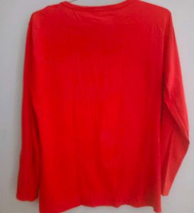 Red Floral Long Sleeve Tee