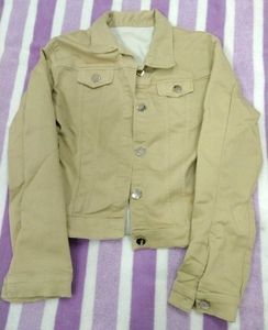 Beige Denim Jacket