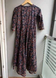 Floral Print Angrakha style Kurti