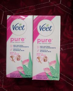 Veet Pure Hair Removal Cream - 2 Pack