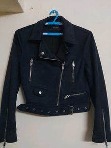 Zara Women Suede BIKER JACKET