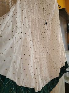 White Skirt With Gher