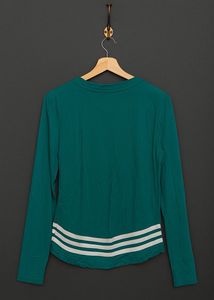 Solid SeaGreen Long Sleeve Tee