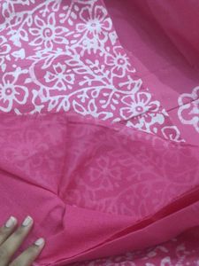 Pink Battika Print Fabric
