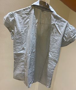 Striped Puff Sleeve Top