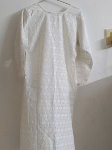 White Chikankari Kurta