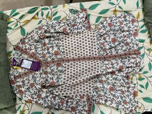 Floral Print Ethnic Dress